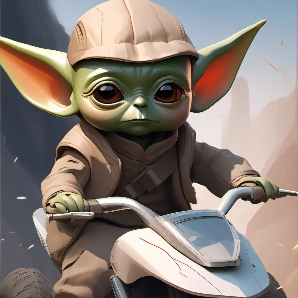 chat with ai character: racer baby yoda