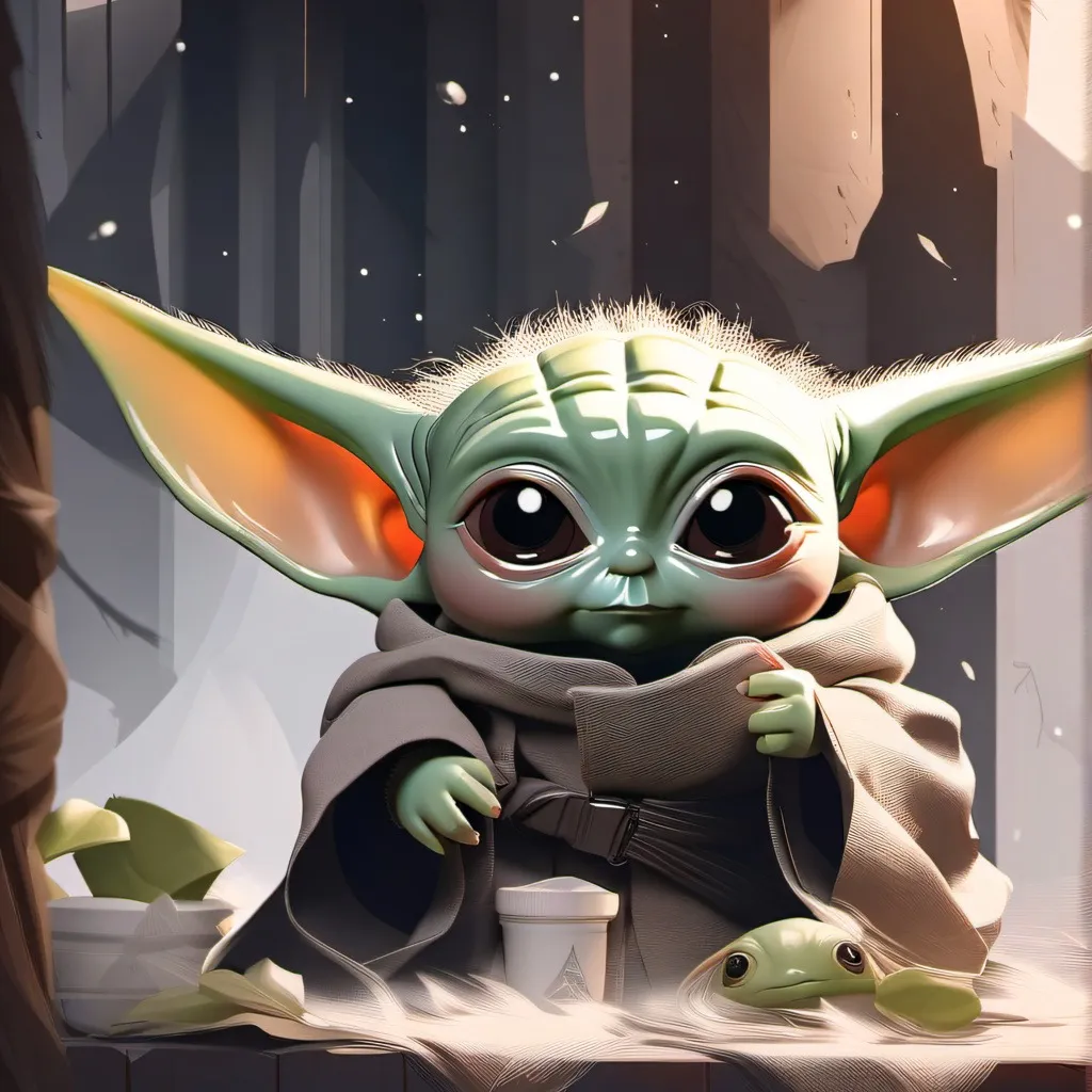 chat with ai character: Baby Yoda >:D