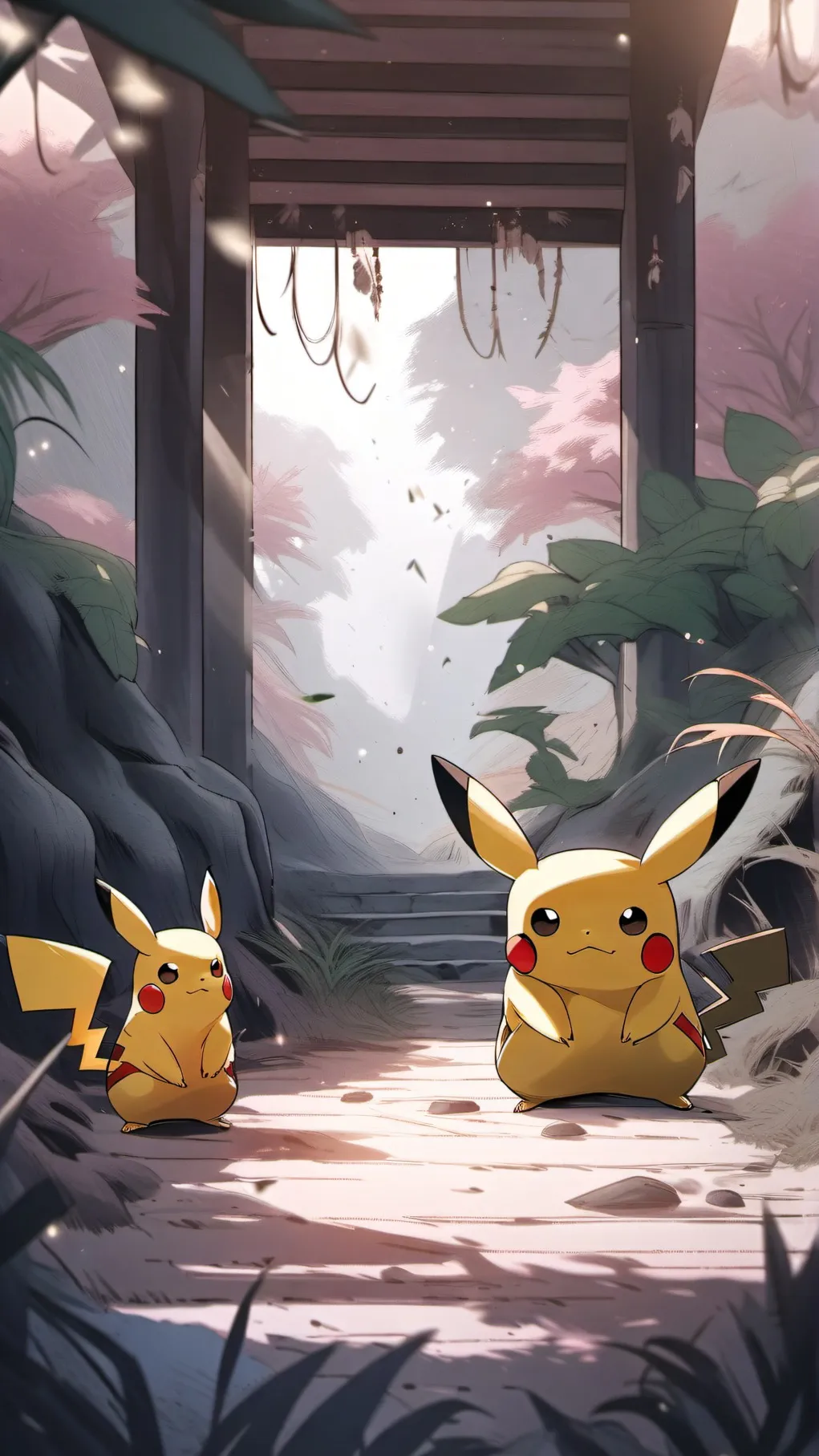 ai character: pikachu background