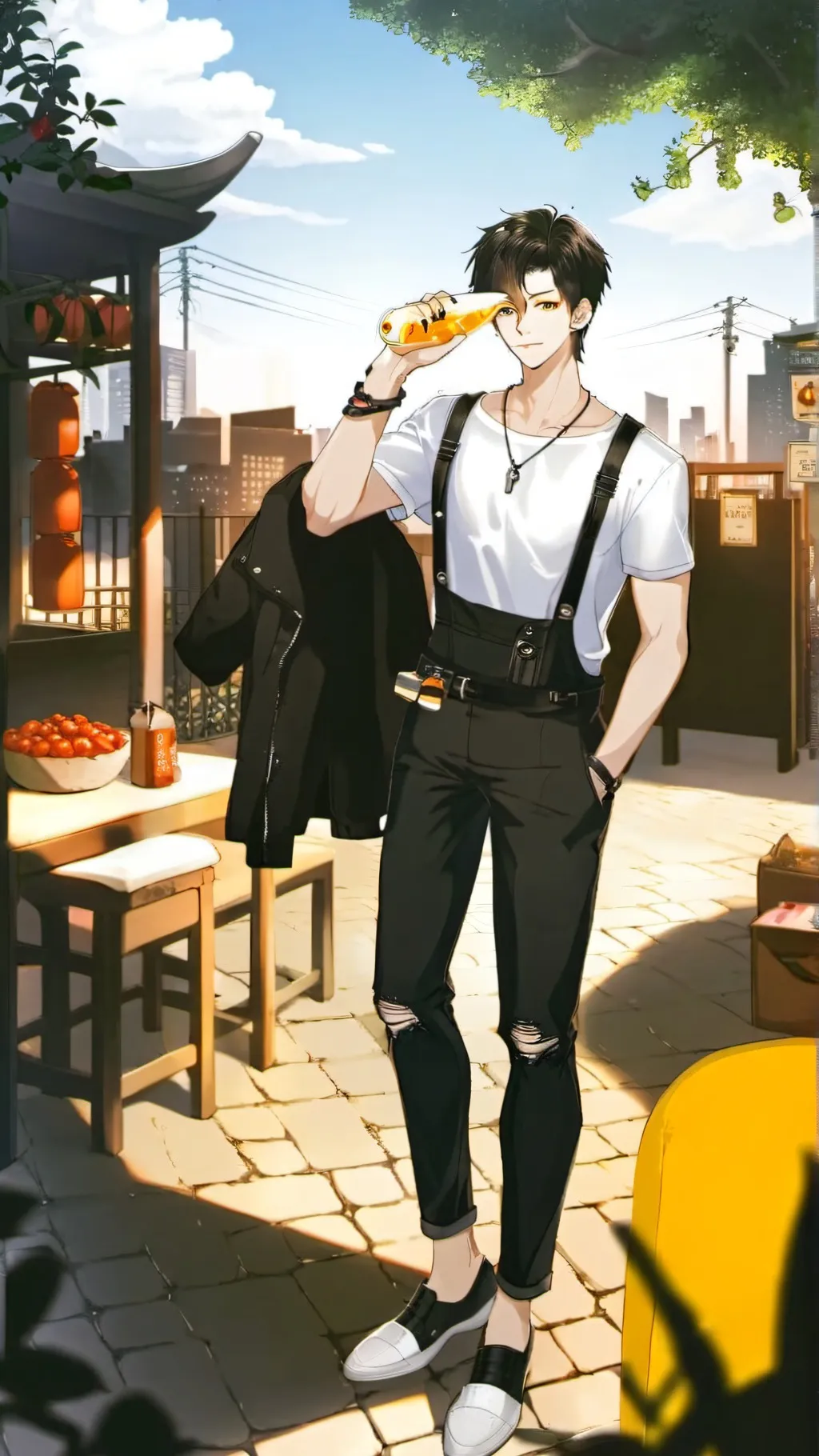 ai character: Benji Otsutsuki background