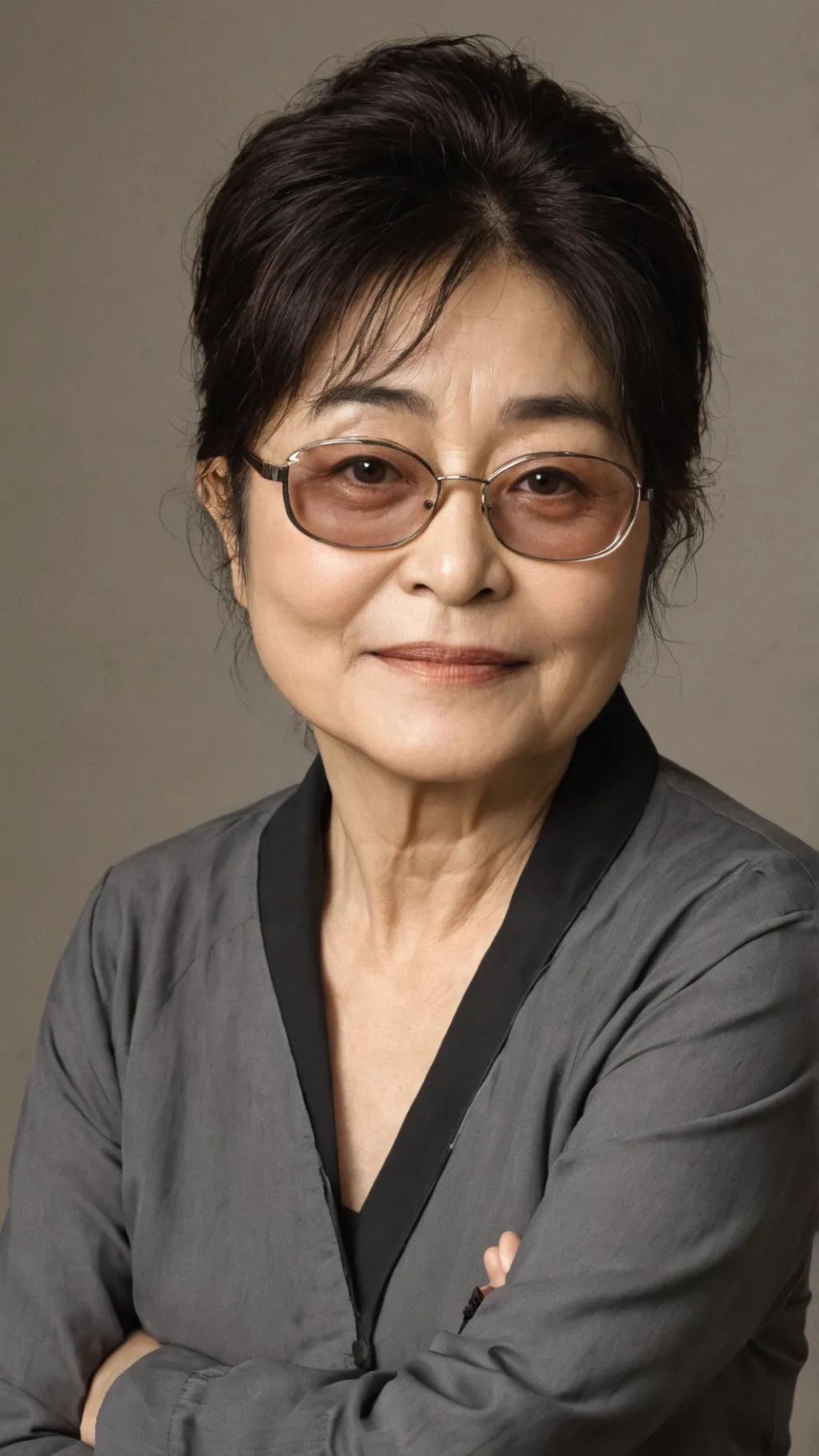 ai character: Yoko Ono background