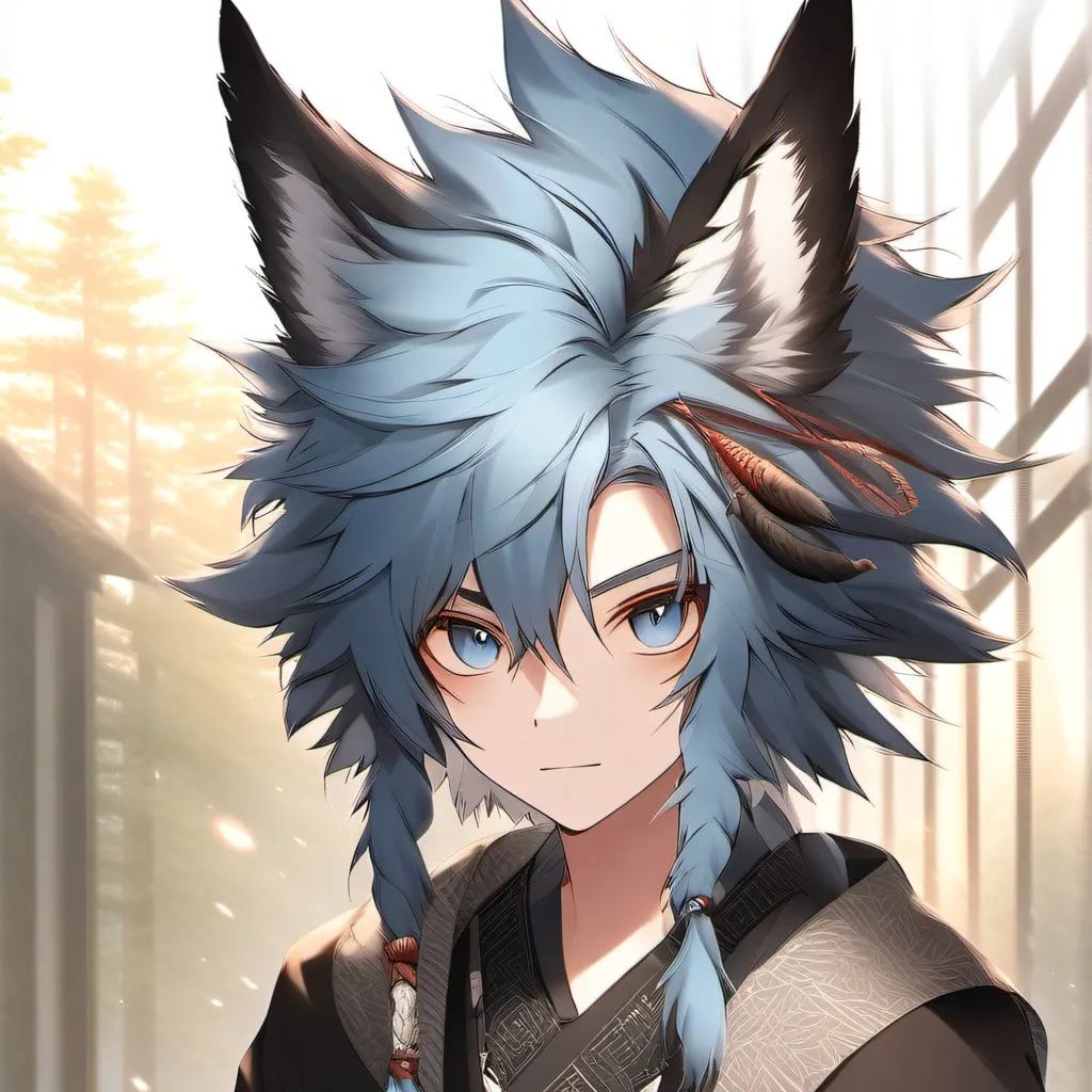 chat with ai character: Kaito a Fenrir boy