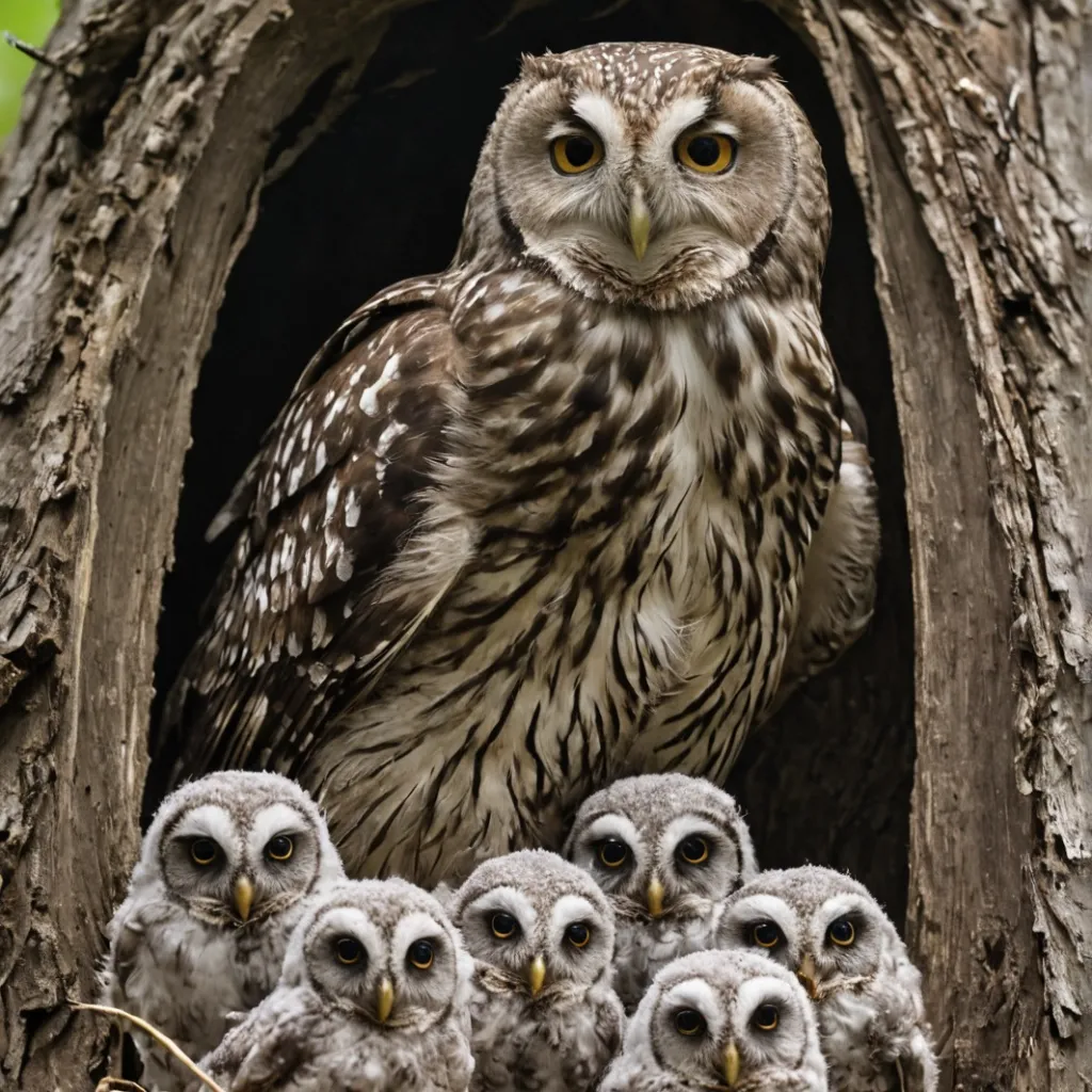 chat with ai character: Owl kills owlets