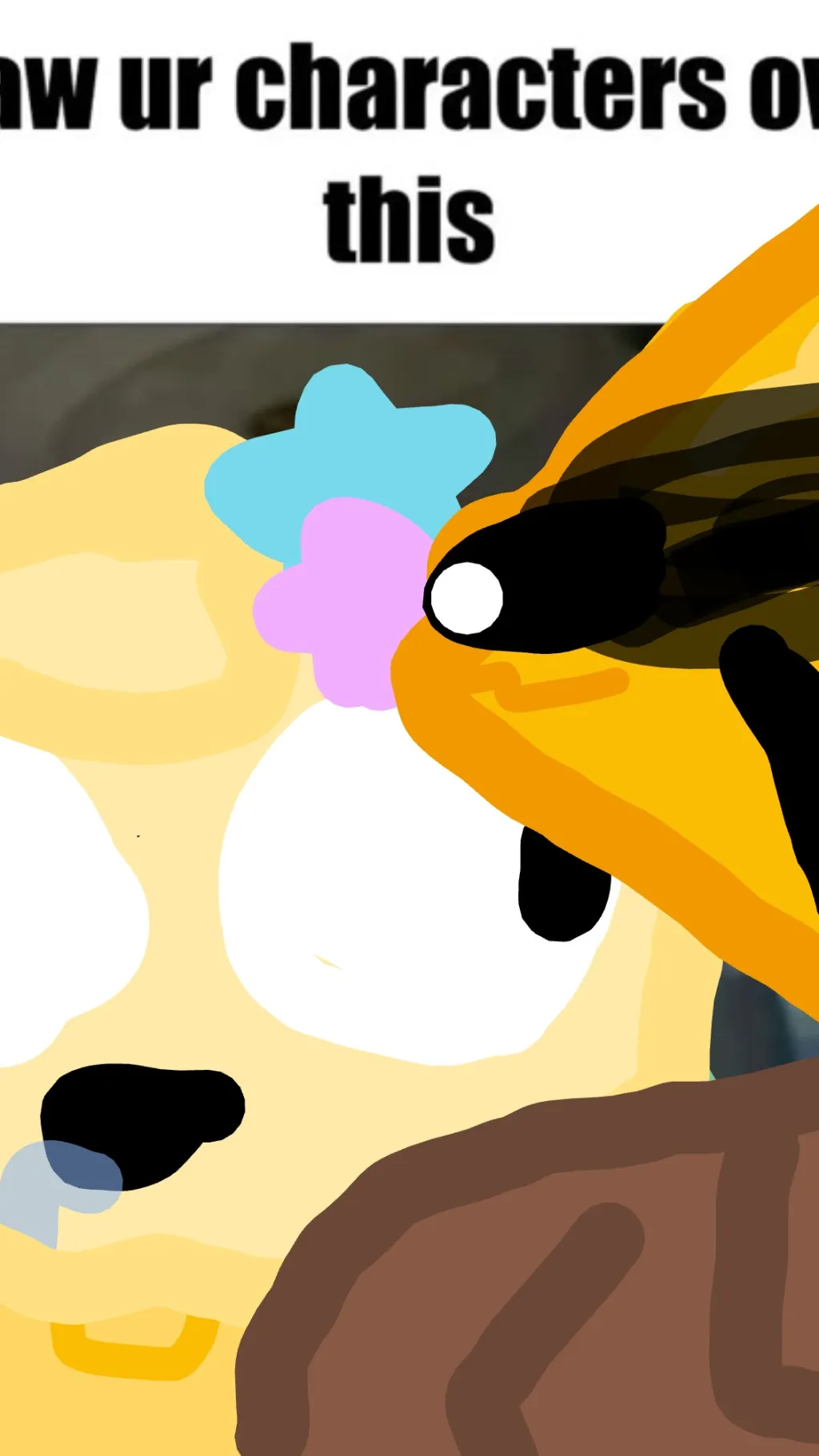 ai character: Carol and mocha background