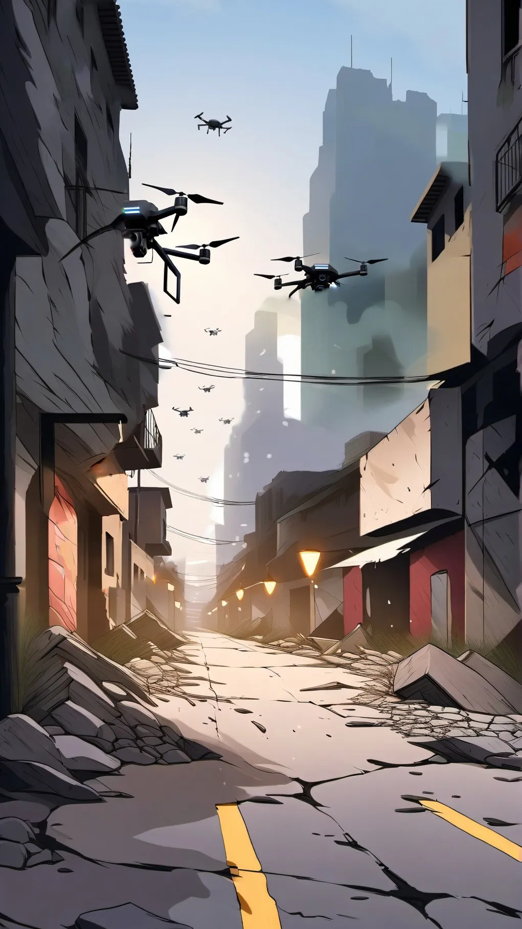 ai character: The AI invasion background