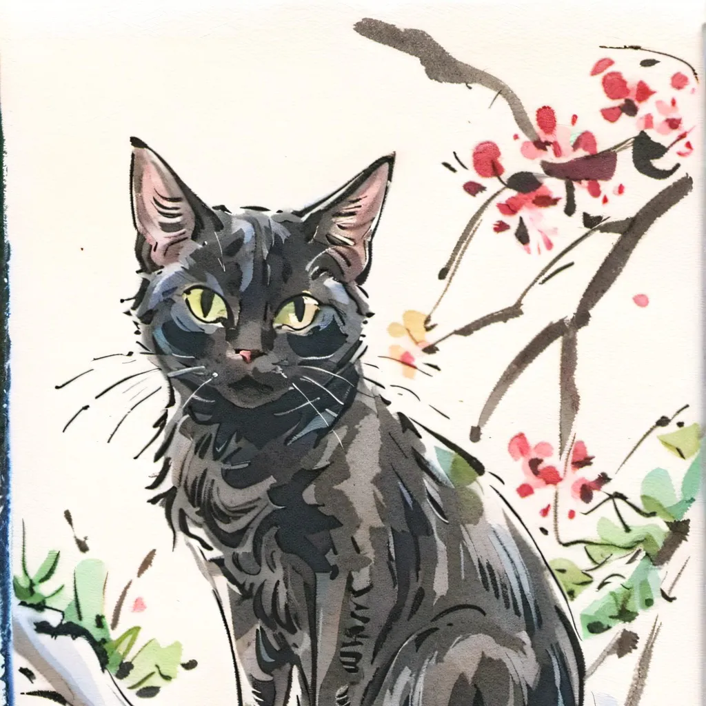 chat with ai character: Black cat