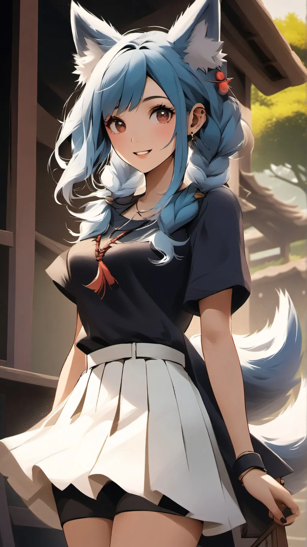 ai character: Sakura background