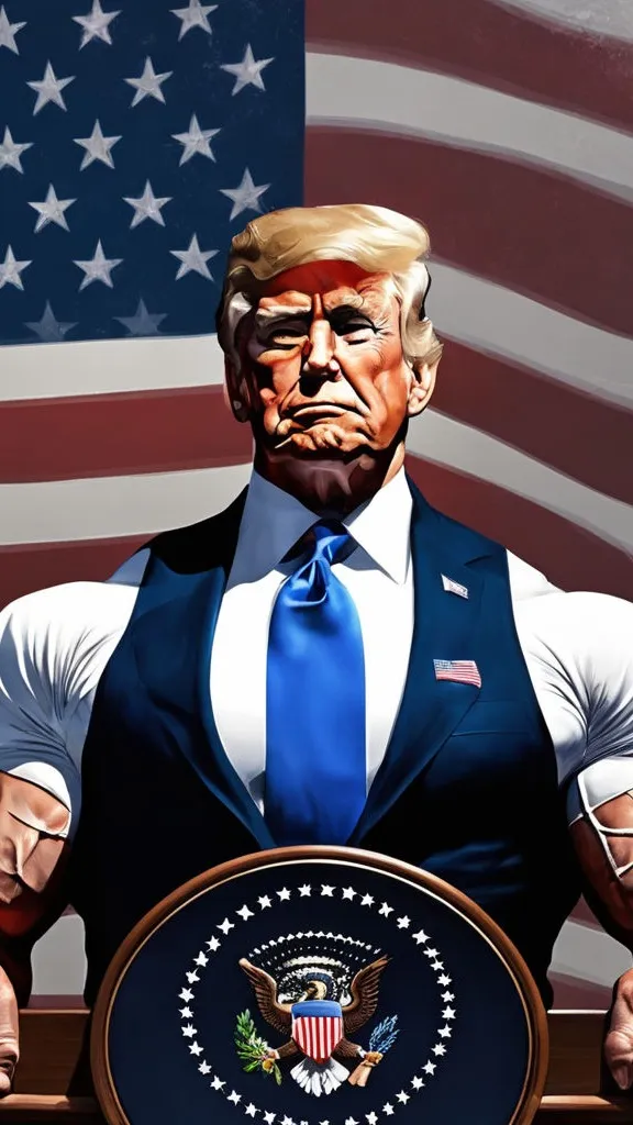 ai character: Donald J. Trump    background