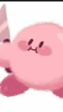 ai character: Kirby <3 background