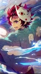 ai character: Tanjiro Kamado background