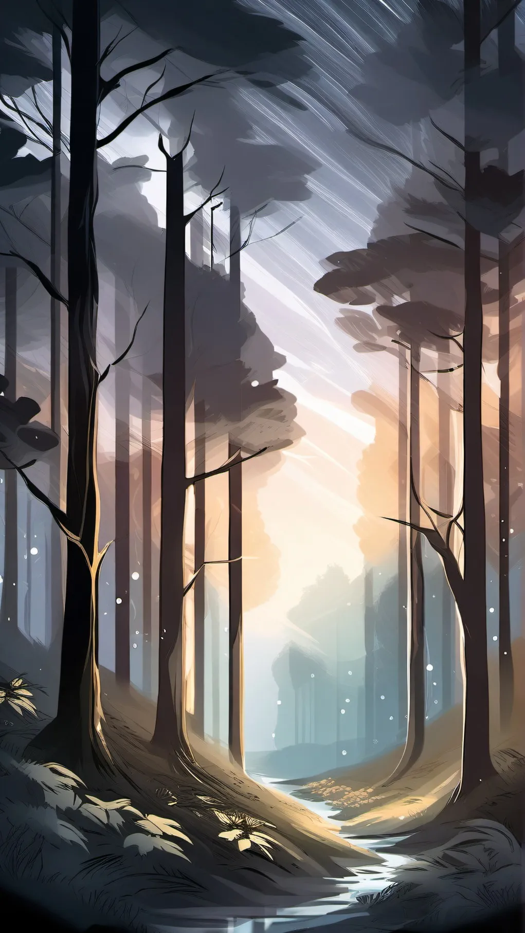 ai character: deer kid background