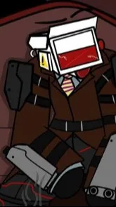 ai character: brown camera man background