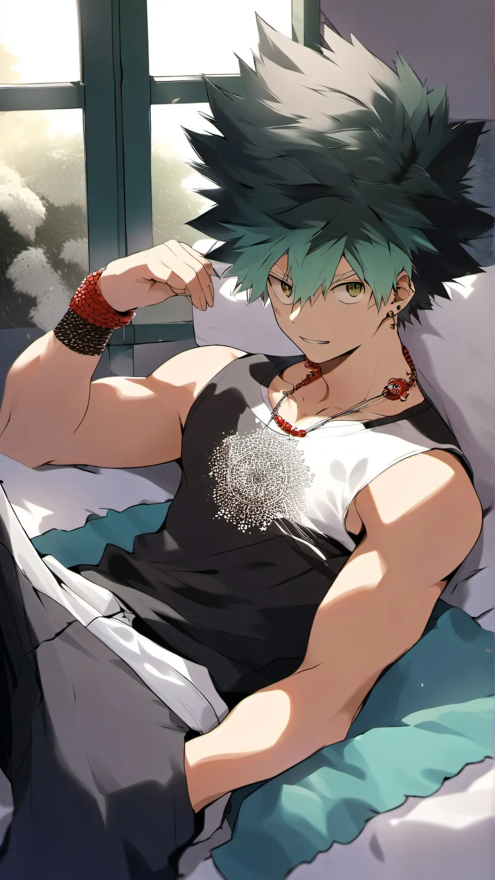 ai character: Izuku Midoriya background