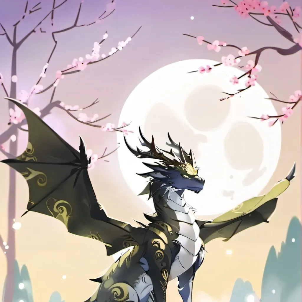 chat with ai character: Moon dragon