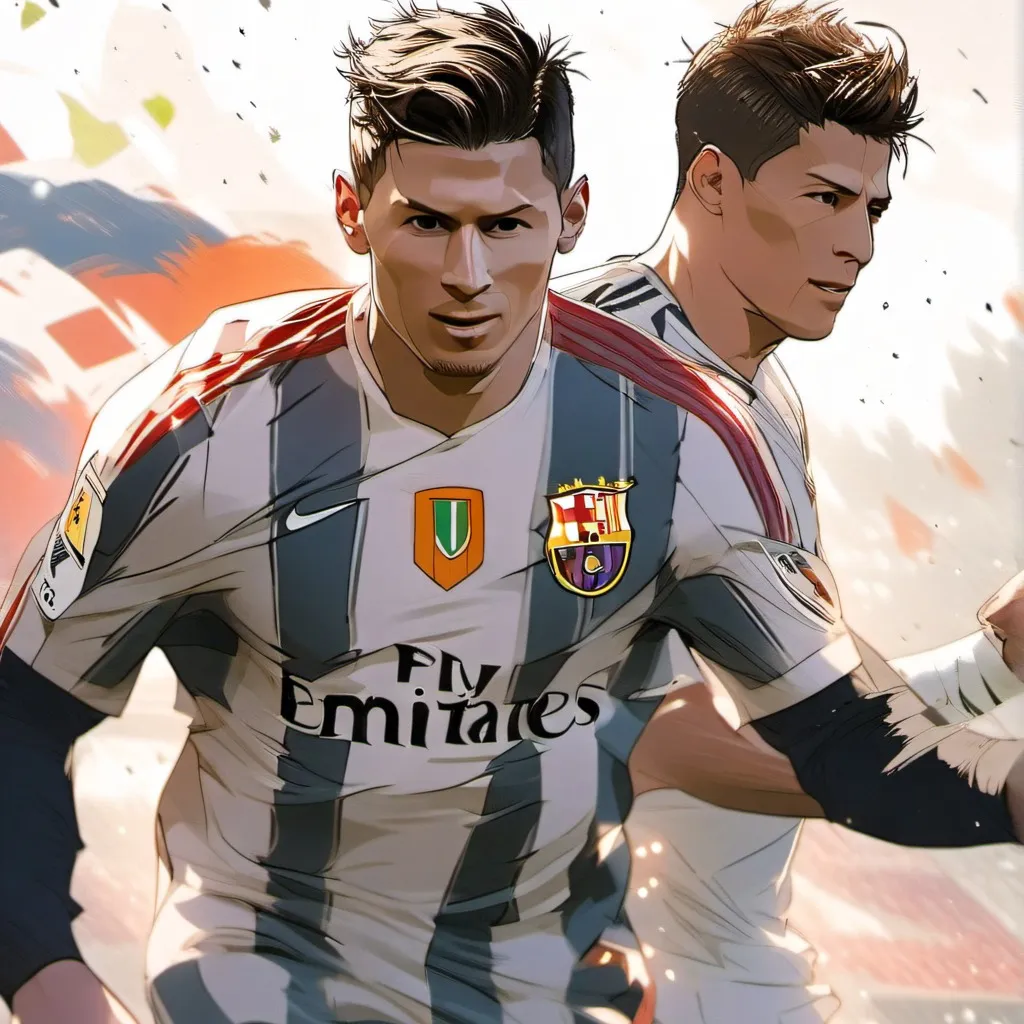 chat with ai character: Messi and Ronaldo