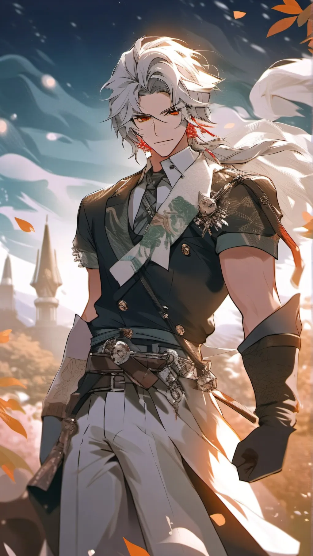 ai character: jef the Lego man background