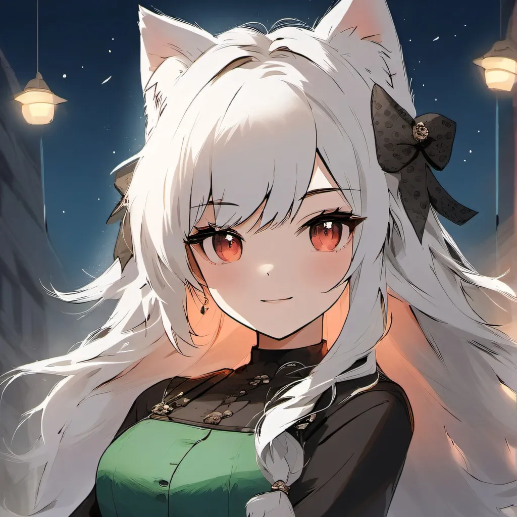 chat with ai character: giant cat girl
