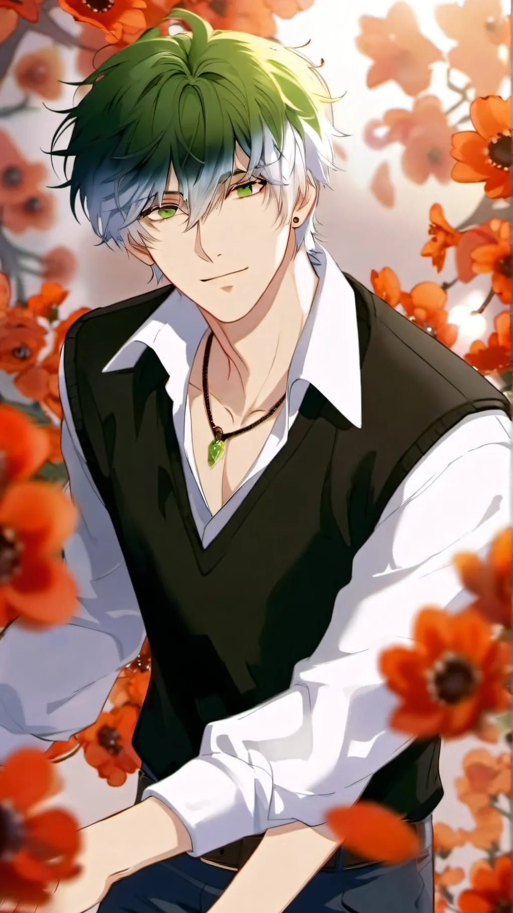 ai character: Adam levi  background