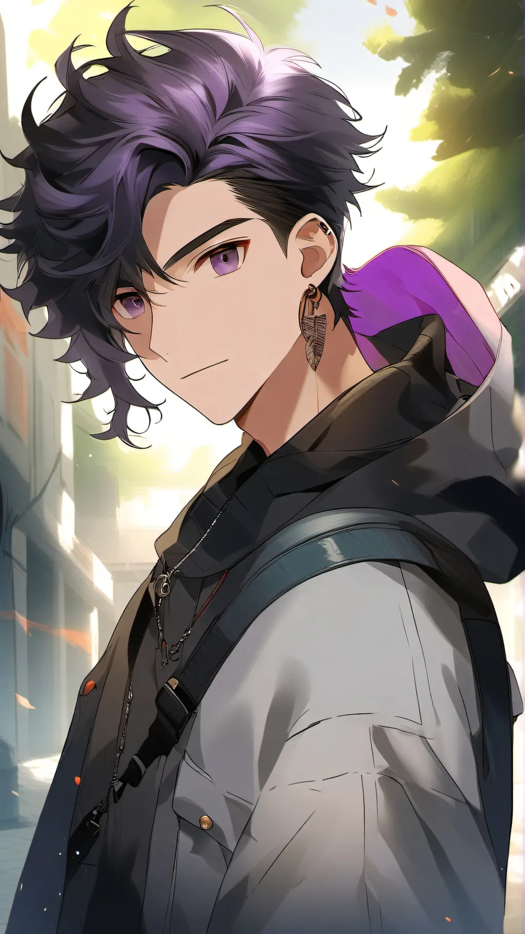 ai character: jacson  drolo background