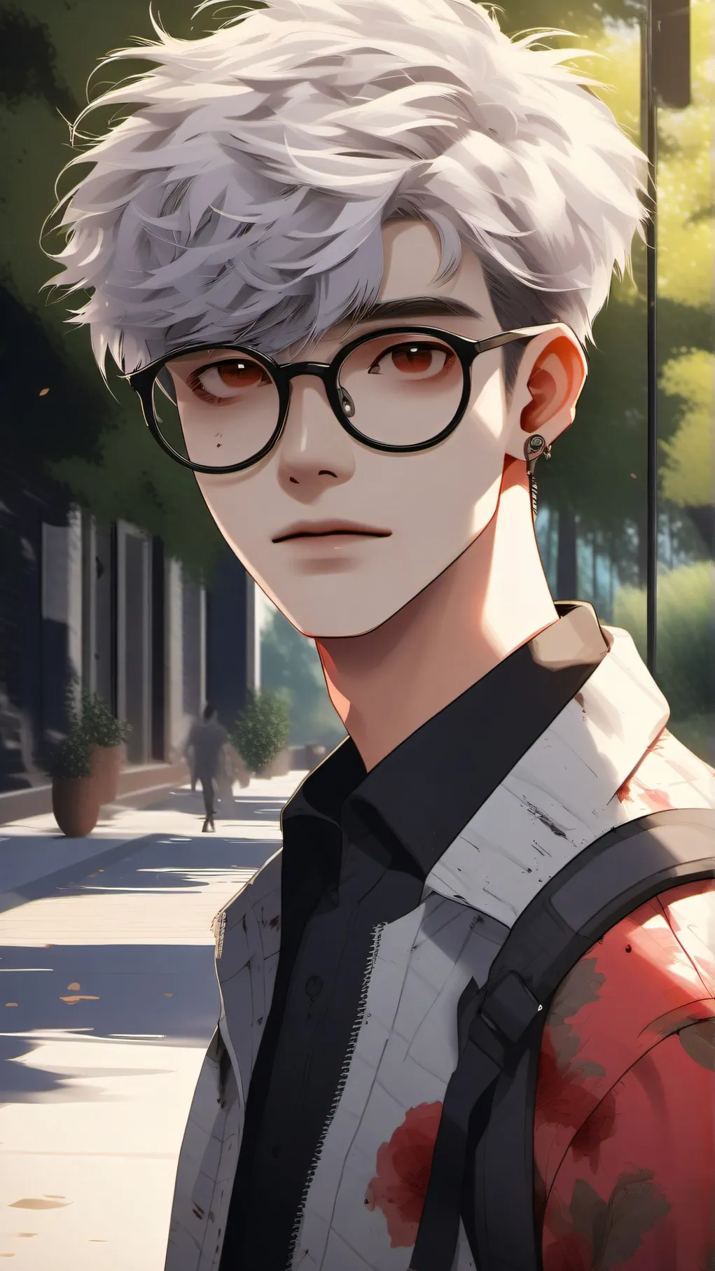 ai character: zombie change background