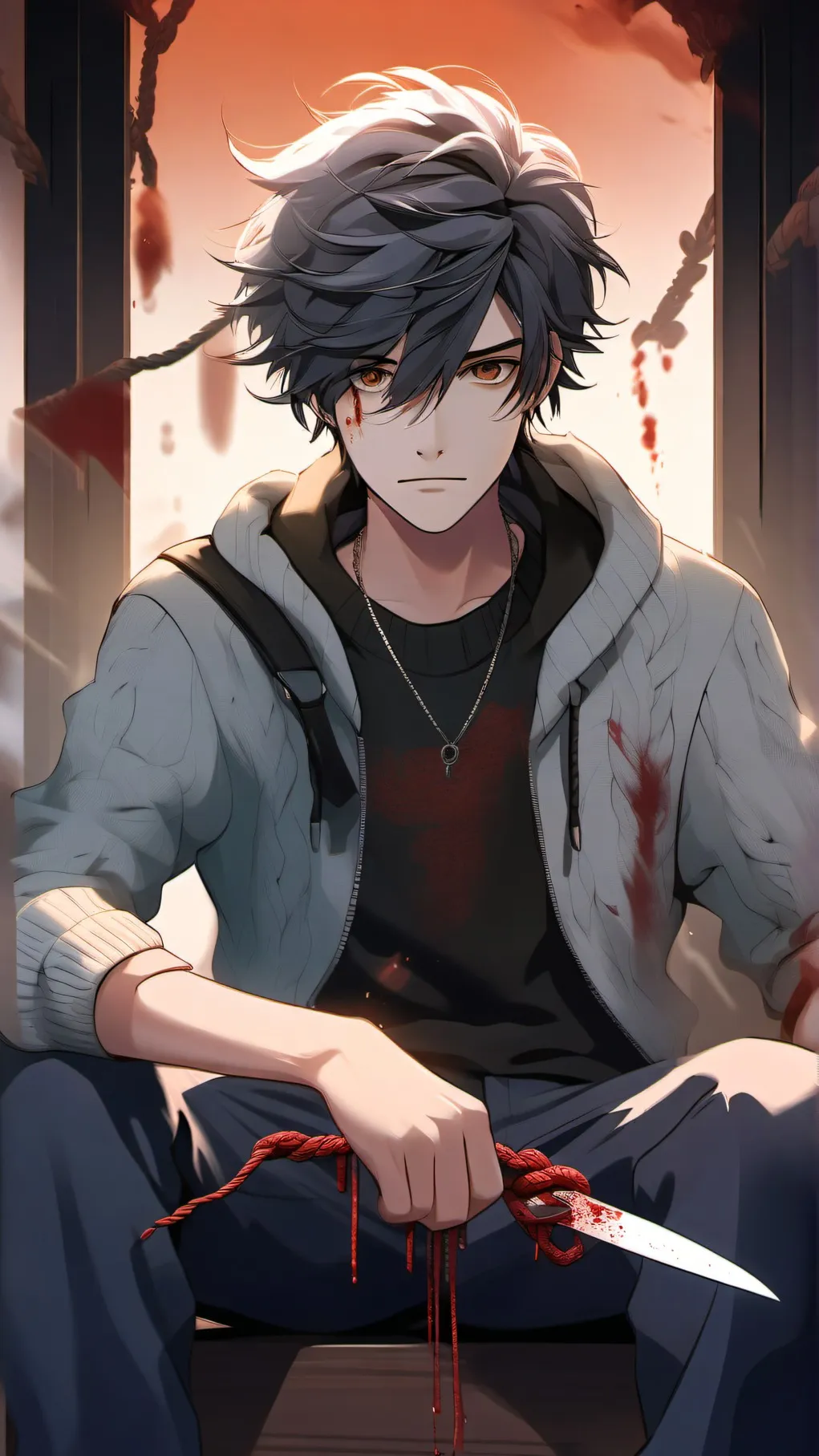 ai character: the blood boy background