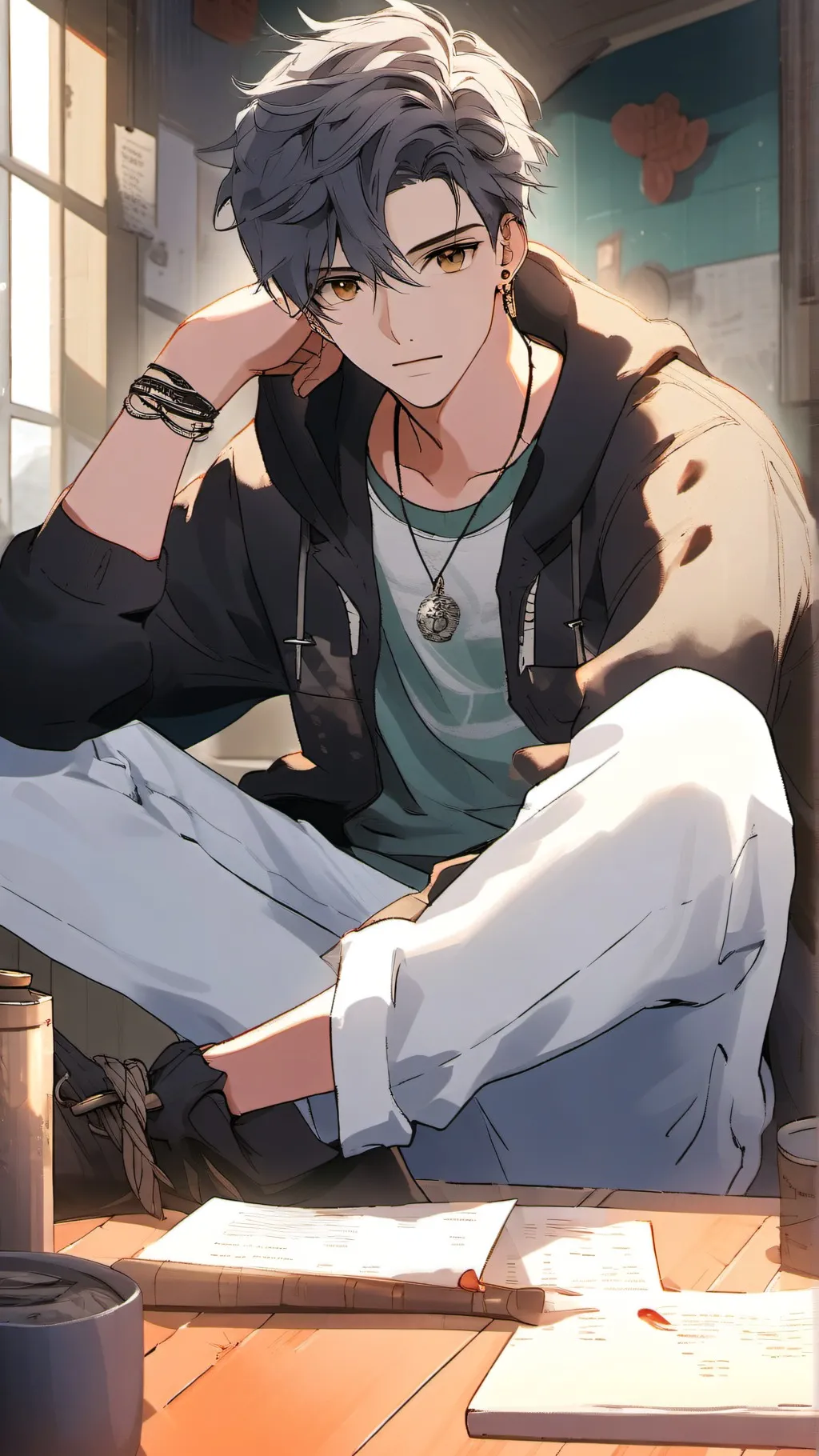 ai character: hot cheeto background