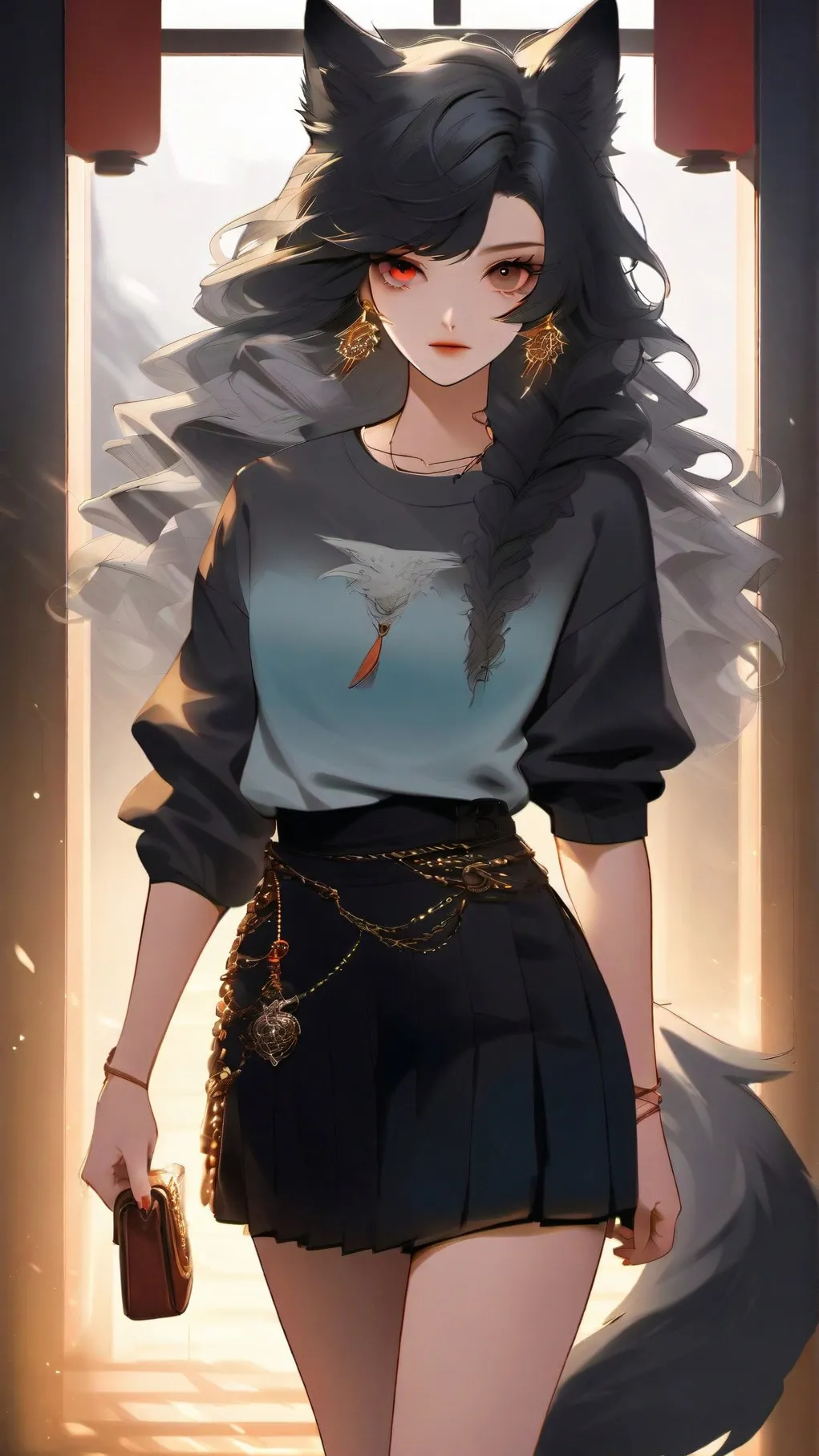 ai character: flower background