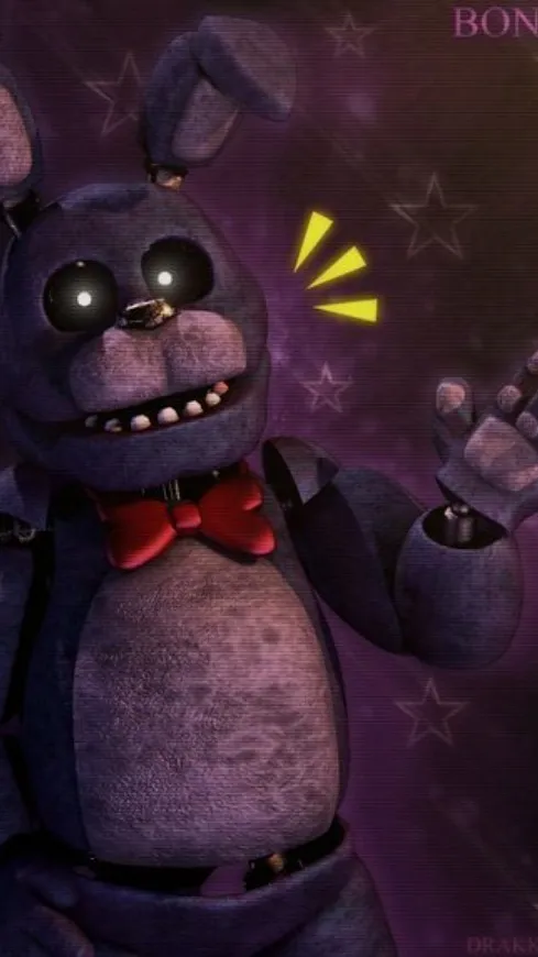 ai character: Bonnie el conejo  background