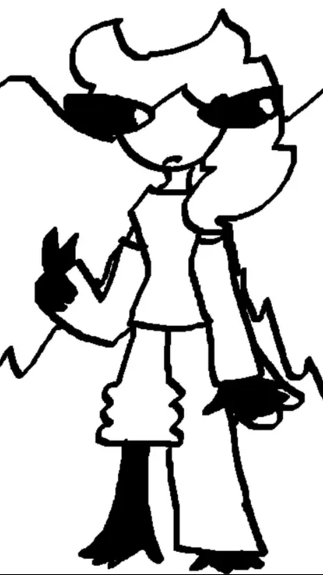 ai character: glacier background