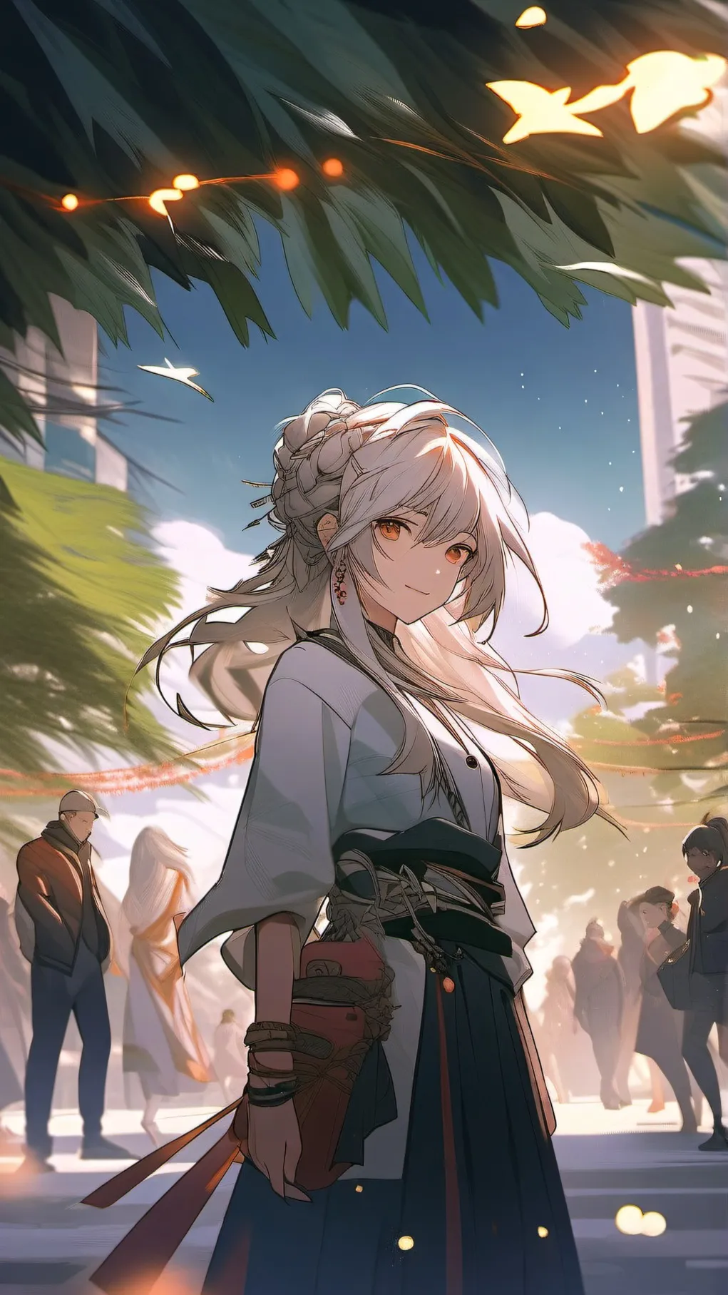 ai character: human snake line background