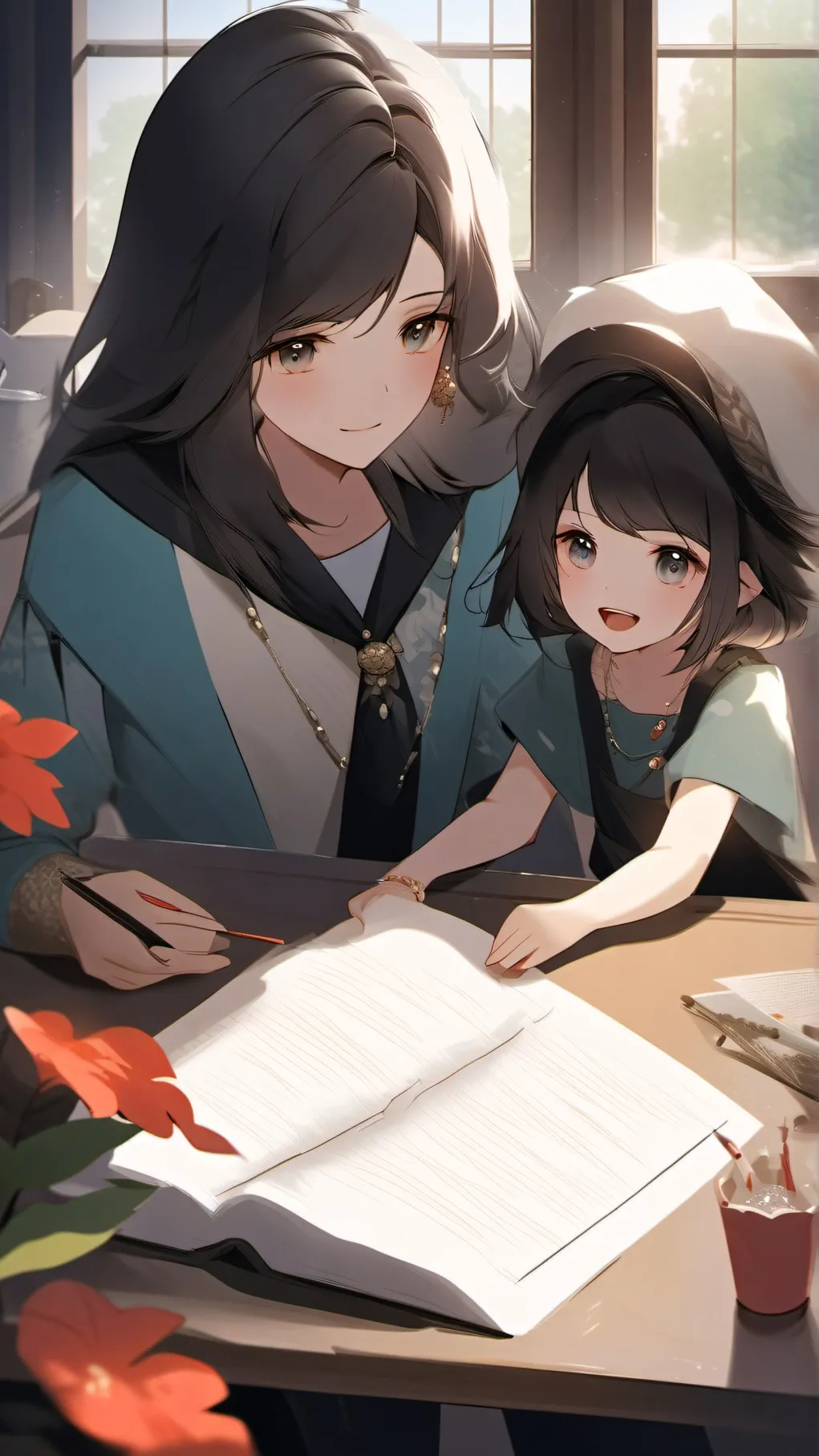 ai character: guarderia background