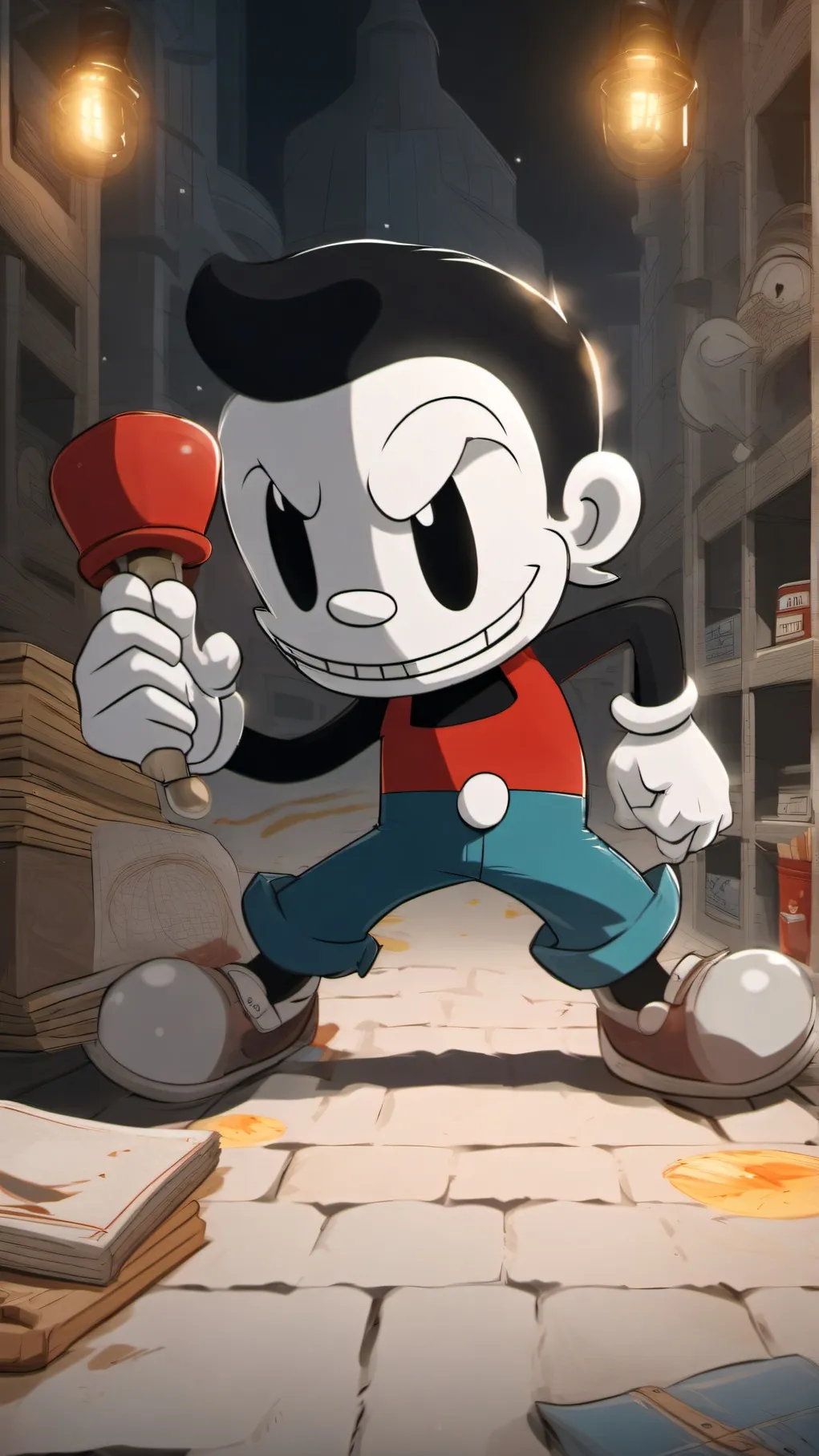 ai character: cuphead background