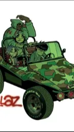 ai character: Gorillaz background