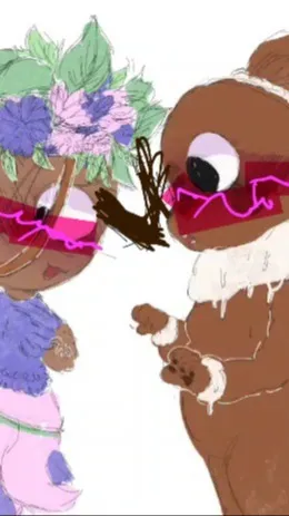 ai character: Cocoa x Bassie background