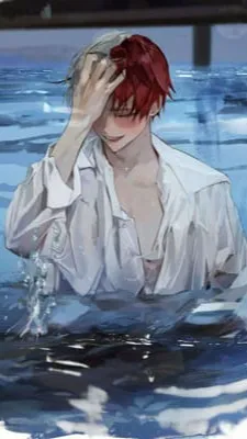 ai character: Shoto Todoroki  background