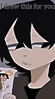 ai character: I drew this for u background