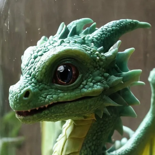 chat with ai character: baby dragon in jar