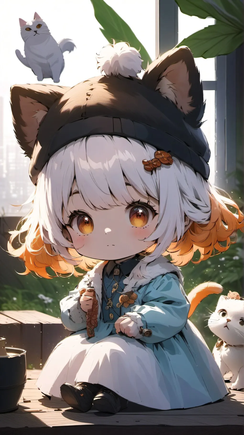 ai character: queens demon baby background