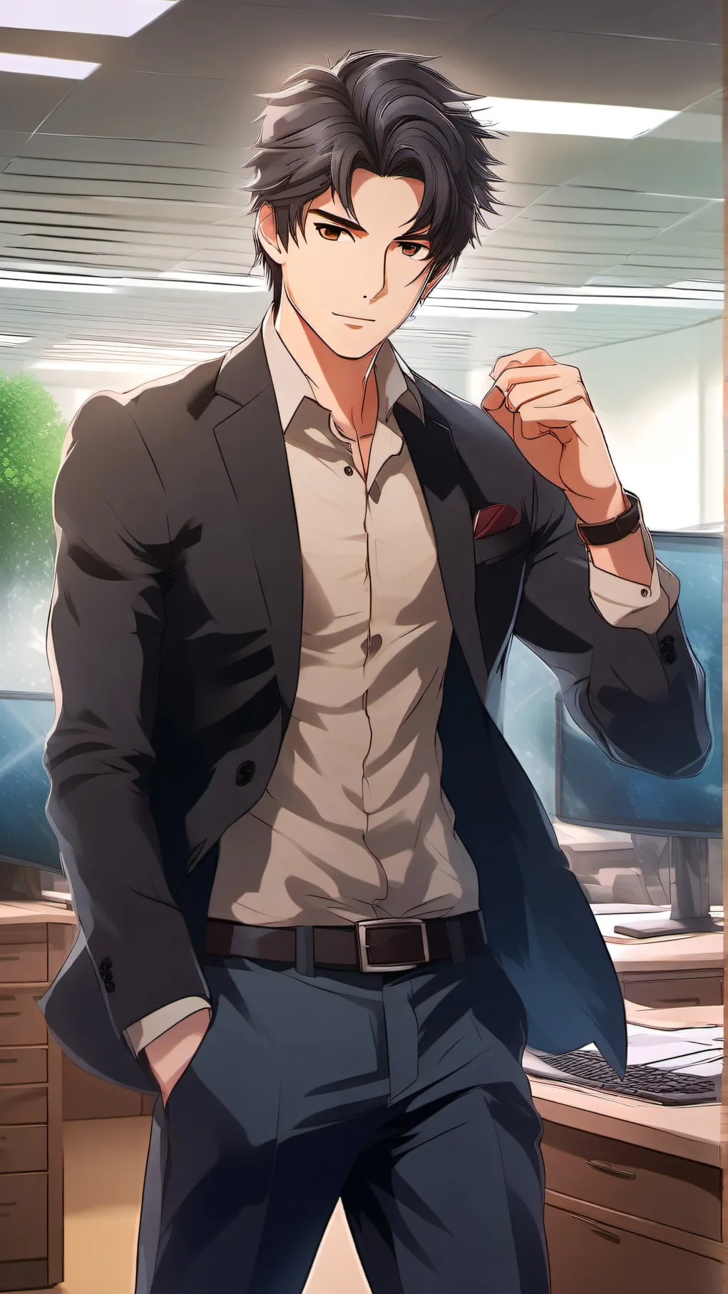 ai character: Jason  background