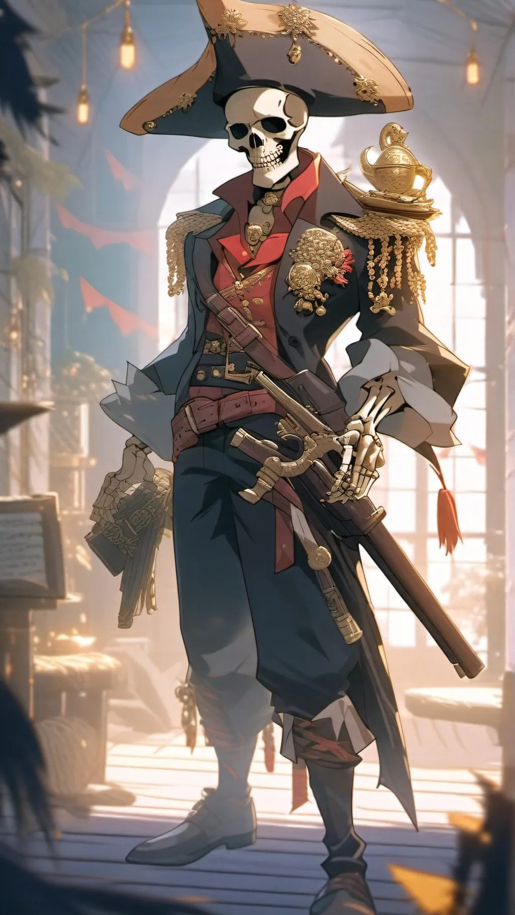 ai character: Goblins VS skeleto background