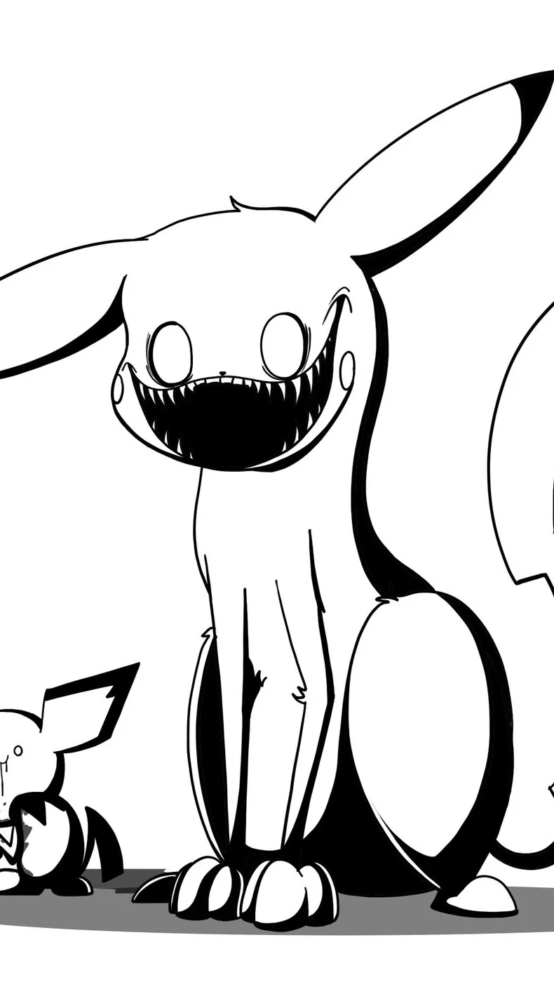 ai character: Picachu  background