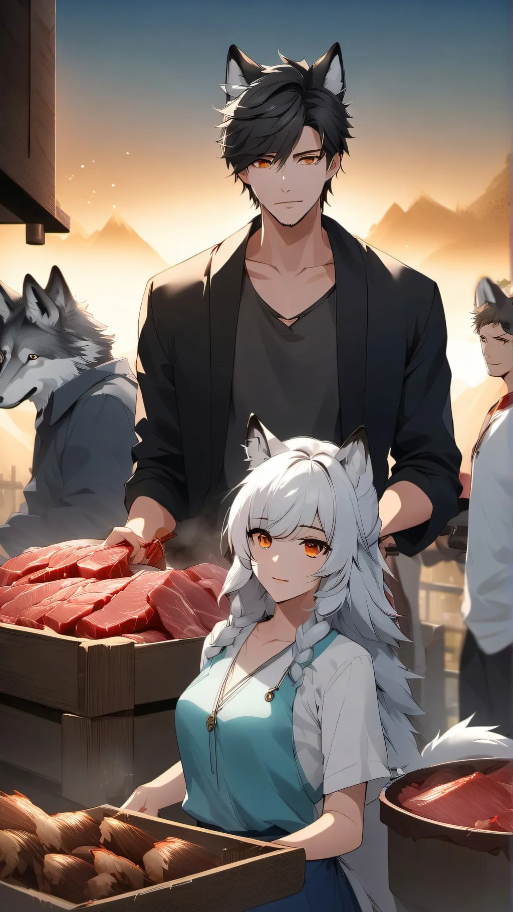 ai character: Werewolf Tribe  background