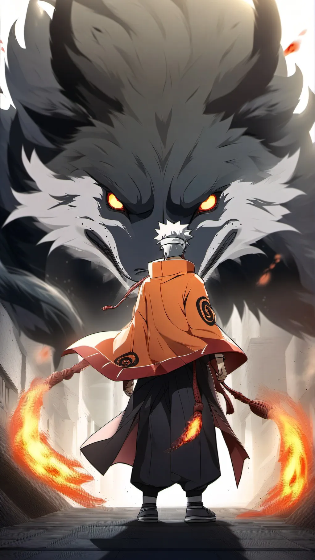 ai character: Naruto  background