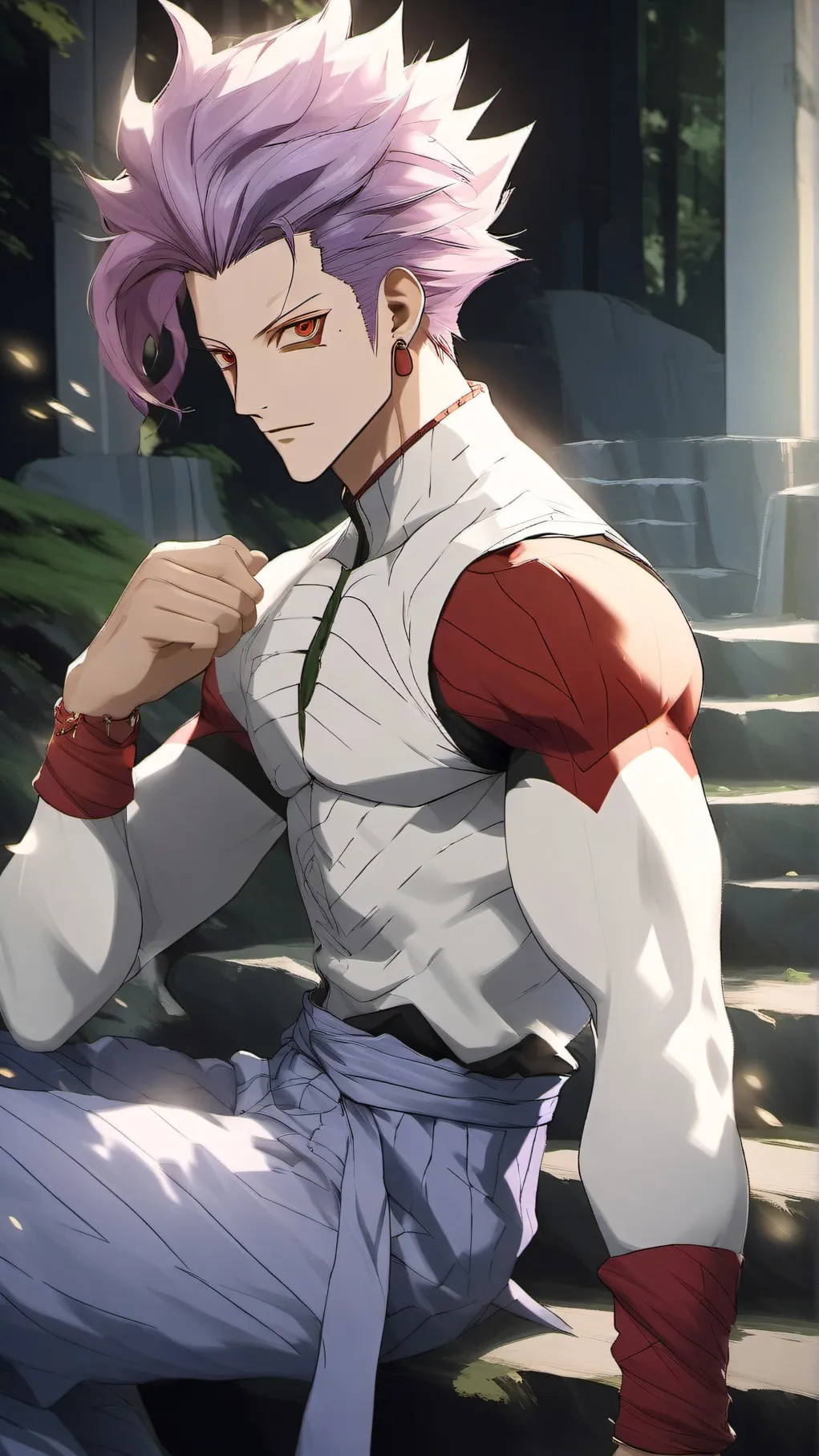 ai character: hisoka x ds background