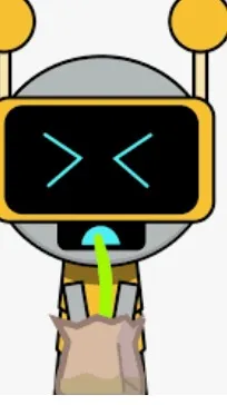 ai character: disgusted fun bot background