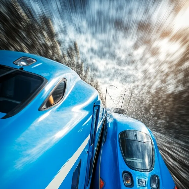 chat with ai character: Train explosion