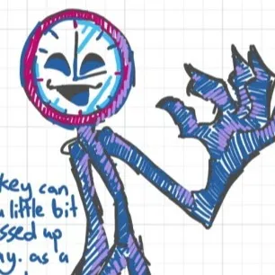 chat with ai character: Clockey