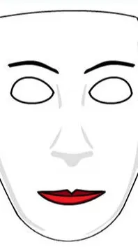 ai character: Hexadecimal mask background