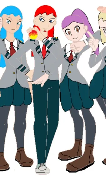 ai character: MHA Class of 2-B background