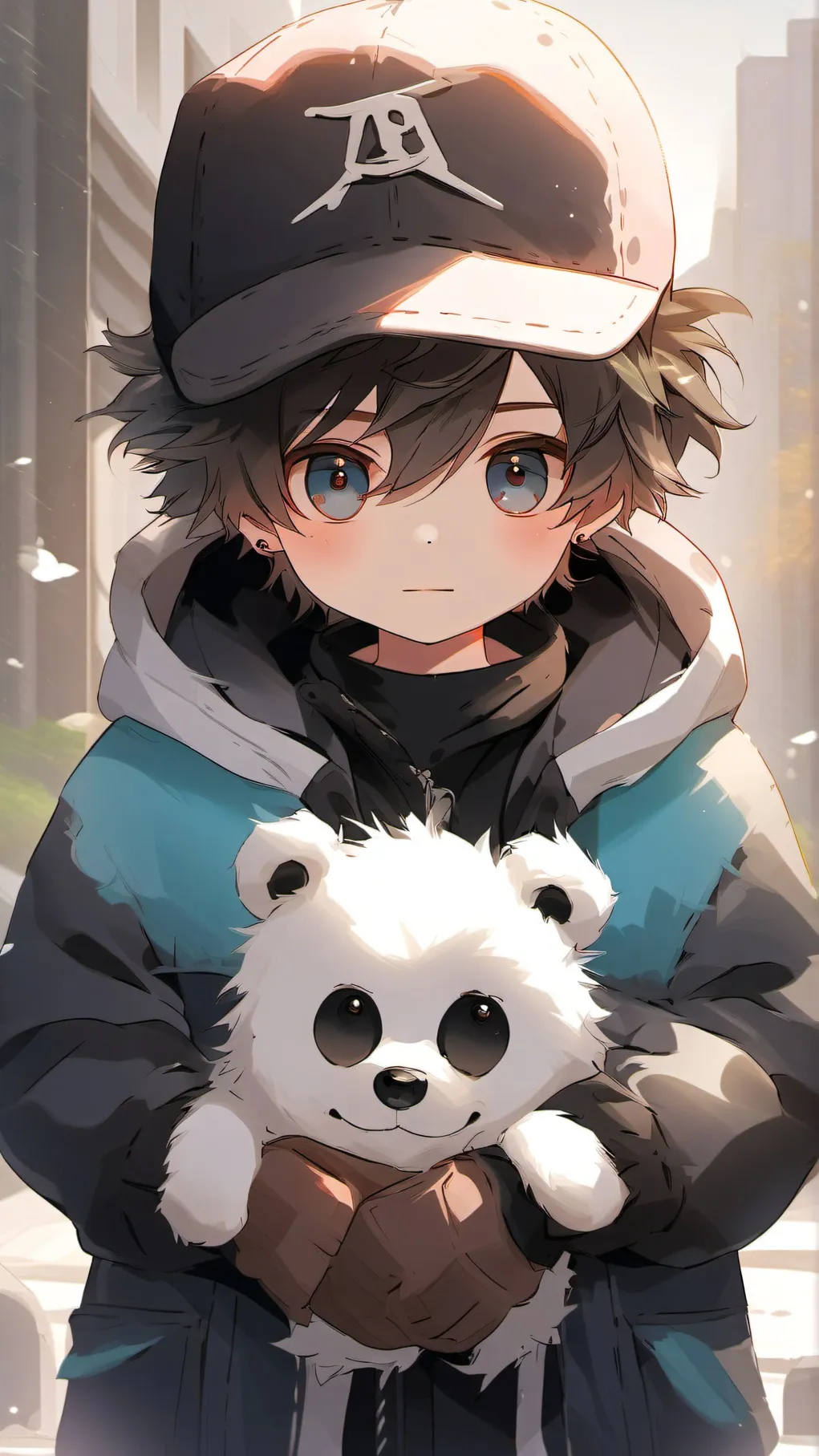 ai character: little baby boy background